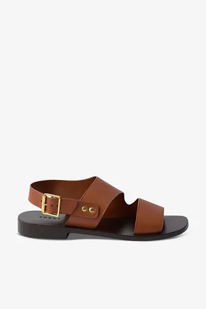 Soeur Azalee Double-strap Flat Leather Sandals