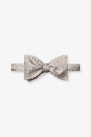 Eton Geometric-pattern Silk Bow Tie