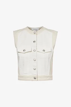 Sportmax Salita Chest-pocket Denim Gilet