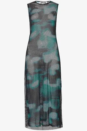 Amy Lynn Crystal-embellished Slim-fit Woven Midi Dress
