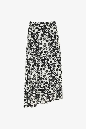 Whistles Riley Floral-print Woven Midi Skirt