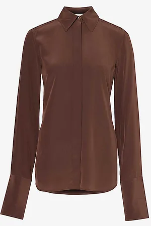 Sportmax Lelia Curved-hem Silk Shirt