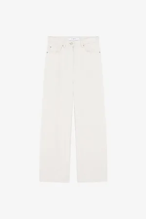 IRO Martine Wide-leg High-rise Cotton-blend Jeans
