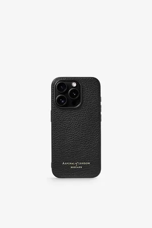 ASPINAL OF LONDON Logo-embossed Leather Iphone 15 Phone Case