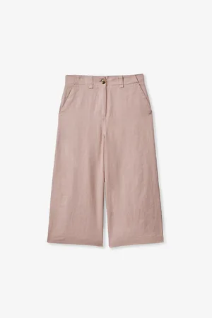Reiss Dani Wide-leg High-rise Linen Trousers 4-13 Years