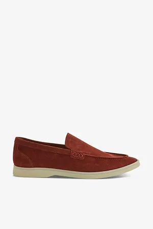 Reiss Kason Contrast-stitch Suede Loafers