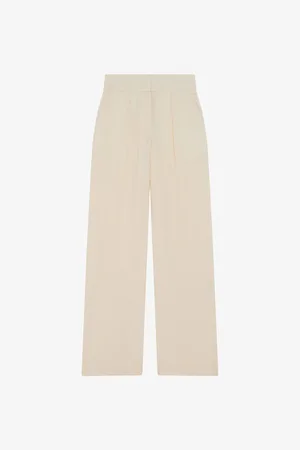 IRO Kairi Pleated Wide-leg High-rise Wool-blend Trousers