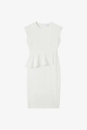LK Bennett Mia Peplum Stretch-woven Midi Dress