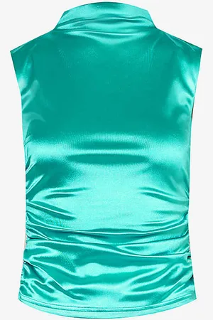 Amy Lynn Disco Sleeveless Stretch-woven Top