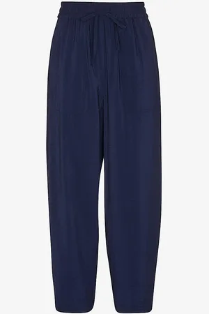 Whistles Nicola Carrot-leg High-rise Lenzing™ Viscose-blend Trousers