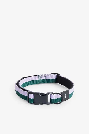 Hay Striped Flat Recycled-polyester Dog Collar