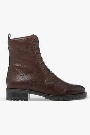 Dune Prestone Lace-up Leather Boots