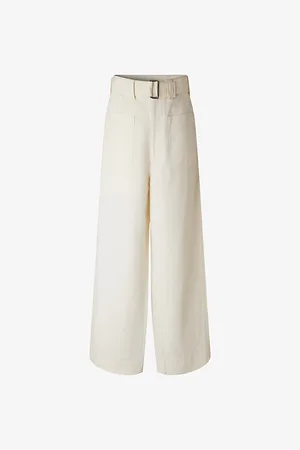 Soeur Vagabond Wide-leg High-rise Cotton-blend Trousers