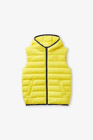 Benetton Brand-embroidered Padded Shell Gilet 6-14 Years