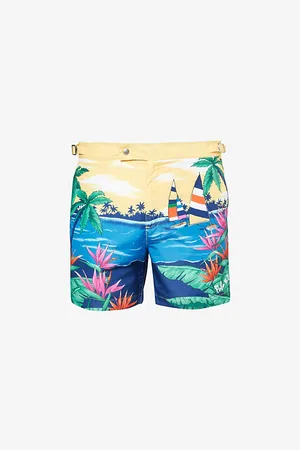 Ralph Lauren Monaco Graphic-print Swim Shorts