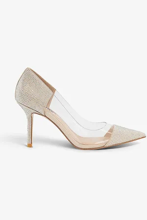 Dune Agency Diamante-embellished Heeled Court Shoes