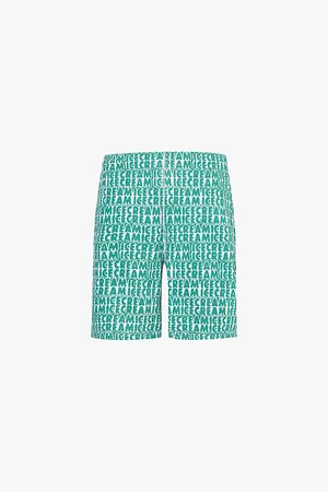 ICECREAM Brand-pattern Elasticated-waist Cotton-jersey Shorts