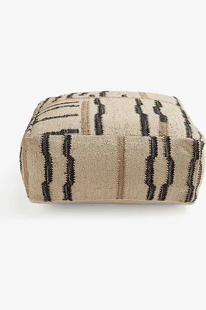 SOHO Mallaig Jute and Cotton-blend Floor Cushion 60cm X
