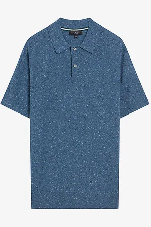Ted Baker Ustee Marled Knitted Polo Shirt
