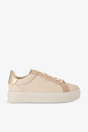 Kurt Geiger Kensington Cupsole Logo-embossed Leather Low-top Trainers