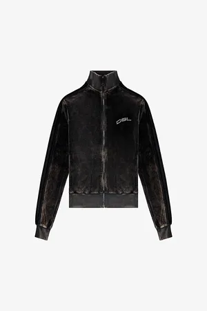 Diesel F-kinigli Logo-embellished Chenille Jacket