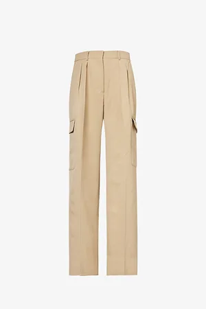 Sportmax Jacopo Straight-leg High-rise Woven-blend Trousers