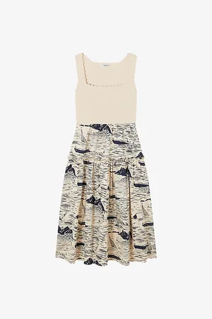 LK Bennett Crosby Graphic-print Woven Midi Dres