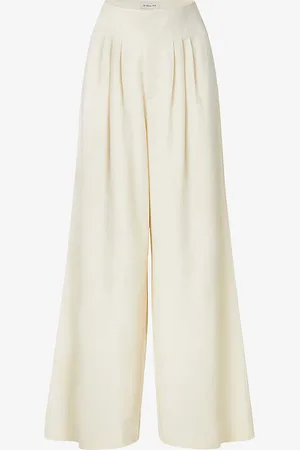 By Malina Diana Wide-leg High-rise Stretch-woven Trousers