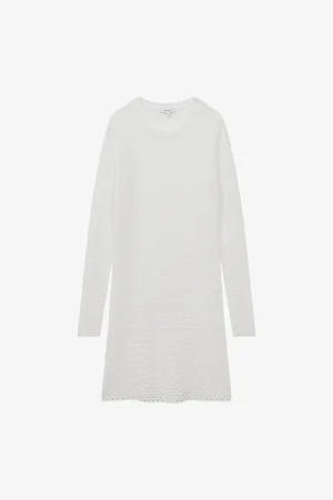 Reiss Esta Semi-sheer Crochet Mini Dress