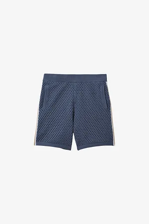 Reiss Creek Crochet-tip Regular-fit Stretch-cotton Shorts