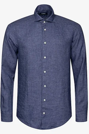 Eton Long-sleeved Single-cuff Regular-fit Linen Shirt