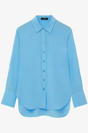 Joseph Joe Crêpe De Chine Relaxed-fit Silk Blouse