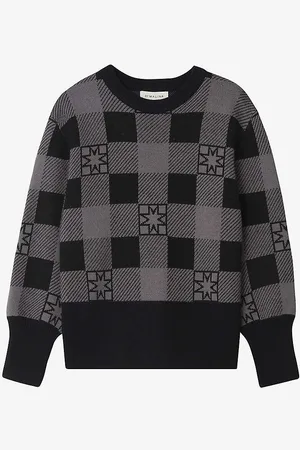 By Malina Bianca Checked Knitted Jumper