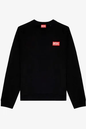 Diesel S N-label Logo-embroidered Cotton-jersey Sweatshirt