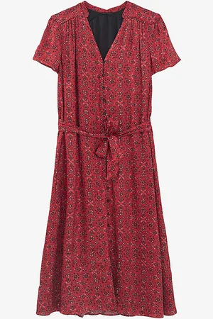 IKKS Bandana-print Woven Midi Dress