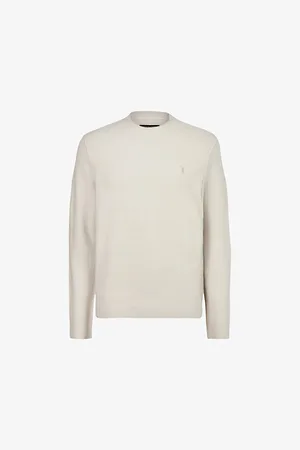 AllSaints Statten Ramskull-embroidered Stretch-knit Jumper