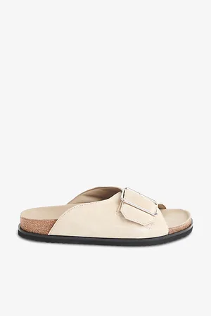 Whistles Ellery Buckle-embellished Flat Leather Slides