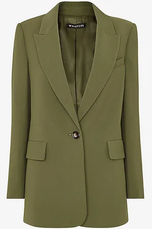 Whistles Boyfriend Relaxed-fit Recycled Polyester-blend Blazer