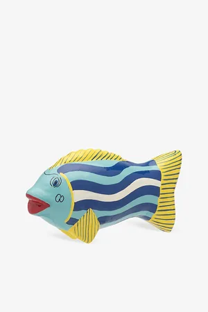 ANNA + NINA Mythical Fish Paper-mache Decorative Ornament 16cm