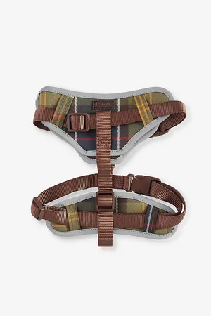 Barbour Tartan-pattern Fully-adjustable Woven Dog Harness