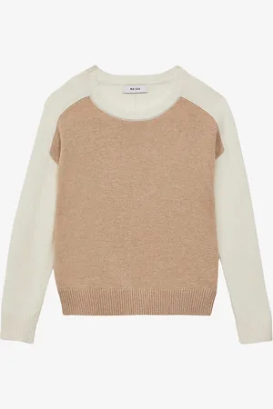 Reiss Audrey Colourblock Knitted Jumper 4-14 Years