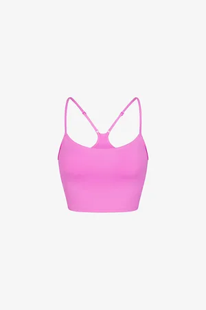 SKIMS Signature Swim Racer-back Stretch Recycled-nylon Bikini Top