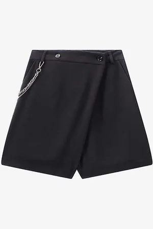 IKKS Chain-embellished High-rise Woven Shorts