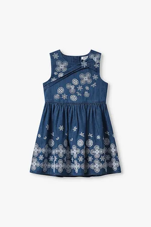 Reiss Penny Flower-embroidered Sleeveless Dress 4-14 Years
