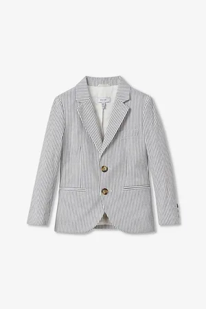 Reiss Barr Single-breasted Striped Seersucker Blazer 3-9 Years