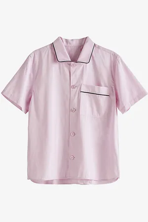 Hay Outline Contrast-trim Organic-cotton Pyjama Shirt