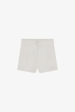 IRO Canva High-rise Cotton-blend Shorts