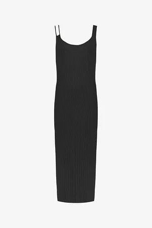 Ro&Zo Cut-out Strap Knitted Midi Dress