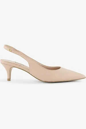 Dune Capitol Pointed-toe Leather Slingback Courts