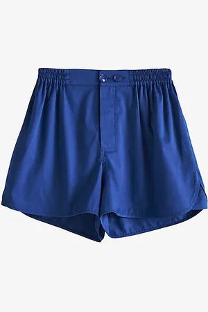 Hay Outline Contrast-trim Organic-cotton Pyjama Shorts
